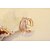 billige Moderinge-Bandring Krystal Crossover Gylden Sølv Rose Guld Sølv Simuleret diamant Kors Kærlighed Damer Usædvanlige Unikt design En størrelse / Syntetisk Diamant / Knoringe