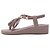 abordables Sandalias de mujer-Mujer Zapatos Semicuero PU Primavera Verano Otoño Sandalias Paseo Plataforma Media plataforma Puntera abierta Con Poroso Borla Banda Para