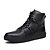 baratos Botas para Homem-Homens Couro Ecológico Primavera / Outono Conforto Botas Antiderrapante Branco / Preto / Azul / Cadarço