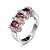 cheap Rings-Statement Ring Emerald Oval Cut Red Blue Champagne Zircon Cubic Zirconia Rhinestone Ladies Personalized Love 6 7 8 9 10 / AAA Cubic Zirconia / Women&#039;s