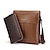 cheap Briefcases-Men PU Casual / Office &amp; Career Shoulder Bag Brown / Black / Khaki