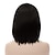 abordables Pelucas sintéticas de moda-Pelucas sintéticas Recto Kardashian Corte asimétrico Peluca Media Negro Pelo sintético Mujer Entradas Naturales Negro