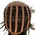 preiswerte Kostümperücke-Cosplay Perücken Synthetische Perücken Glatt Gerade Perücke Dunkelbraun Synthetische Haare Damen Braun