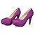 abordables Tacones de mujer-Mujer-Tacón Robusto-Confort-Tacones-Informal-PU-Negro Morado Rojo Blanco Almendra