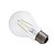 billige LED-filamentlamper-2W E26 LED-glødepærer A60(A19) 2 COB 220 lm Varm hvit Dimbar AC 110-130 V 6 stk.