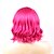 tanie Peruki syntetyczne modne-peruka syntetyczna naturalna fala kardashian naturalna fala peruka różowy krótkie czerwone włosy syntetyczne damskie różowe