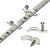 cheap Lighting Accessories-100 Lots Strip Light Mounting BracketOne Side FixingScrews included (Ideal for Waterproof Strip Width 10mm