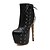 cheap Women&#039;s Boots-Women&#039;s Boots Leatherette Winter Dress Fashion Boots Stiletto Heel Platform Black 5in &amp; over