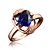 Χαμηλού Κόστους Μοδάτο Δαχτυλίδι-Γυναικεία Cubic Zirconia Δαχτυλίδι - Επιχρυσωμένο, 18Κ Επίχρυσο Λευκό, Κόκκινο, Μπλε