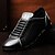 billige Sneakers til herrer-Herre sko Kunstlær Vår Høst Vinter Komfort Oxfords Til Avslappet Fest/aften Svart Brun Rød