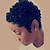cheap Human Hair Capless Wigs-Human Hair Blend Wig Short Wavy Natural Wave Pixie Cut Short Hairstyles 2020 With Bangs Berry Natural Wave Wavy African American Wig For Black Women Women&#039;s Natural Black #1B Dark Burgundy Medium