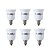 billige Lampesokler og kontakter-youoklight® 6pcs e14 til e27 lys lampe pære adapter omformer - sølv + hvit