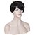 abordables Pelucas sintéticas de moda-Pelucas sintéticas Mujer Recto Marrón Pelo sintético Marrón Peluca Sin Tapa Negro / castaño medio AISI HAIR