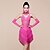 cheap Latin Dancewear-Latin Dance Dresses Women&#039;s Performance Spandex Milk Fiber Beading Tassel Sleeveless Natural Dress Bracelets