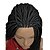 ieftine Peruci Sintetice Dantelă-Lănțișoare frontale din sintetice Păr Sintetic Perucă Pentru femei Față din Dantelă