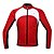 abordables Chaquetas y chalecos para hombre-SANTIC Hombre Chaqueta de Ciclismo Bicicleta Chaqueta / Camiseta / Maillot / Top Resistente al Viento, Forro Polar, Mantiene abrigado Retazos Licra, Vellón Invierno Rojo Avanzado Ciclismo de Montaña