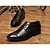 abordables Zapatos Oxford de hombre-Hombre Zapatos De Vestir PU Otoño / Invierno Confort Oxfords Antideslizante Negro / Con Cordón