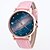 cheap Fashion Watches-Women&#039;s Wrist Watch Quartz Quilted PU Leather Black / White / Blue Cool Analog Ladies Charm Vintage Casual Bohemian - Blue Pink Dark Red One Year Battery Life