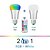 cheap Light Bulbs-3pcs 8.5 W LED Globe Bulbs 880 lm E26 / E27 A80 1 LED Beads COB Waterproof Sensor Infrared Sensor Natural White RGB 85-265 V / Dimmable / 3 pcs / RoHS