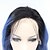 Недорогие Кружевные синтетические парики класса Премиум-Синтетические кружевные передние парики Прямой Прямой силуэт Лента спереди Парик Длинные Очень длинный Синий Искусственные волосы Жен. Природные волосы Синий