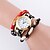 cheap Bracelet Watches-Women&#039;s Fashion Watch Wrist watch Bracelet Watch Colorful Quartz PU Band Vintage Bohemian Charm Bangle Cool Casual Multi-Colored Strap Watch