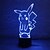 お買い得  デコレーション＆ナイトライト-3Dナイトライト 装飾用 USB １枚