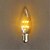 abordables Luces LED de filamentos-1pc 1 W Bombillas LED de Globo 40 lm E14 C35 20 Cuentas LED LED Dip Decorativa Amarillo 220-240 V / 1 pieza / Cañas