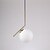 halpa Saarivalot-20 cm Minityyli Riipus valot Metalli Lasi Pallo Galvanoitu Moderni nykyaikainen 110-120V / 220-240V