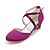 cheap Kids&#039; Princess Shoes-Girls&#039; Heels Princess Shoes Satin Little Kids(4-7ys) Wedding Party &amp; Evening White Purple Red Spring &amp; Summer