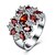 お買い得  ファッションリング-指輪 キュービックジルコニア 高級ジュエリー イミテーションダイヤモンド 合金 スノーフレーク レッド ジュエリー のために カジュアル 1個