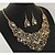 billiga Jewelry Set-Dam Smycken Set Strass Lyx Statement-smycken Mode Europeisk Party Dagligen Diamantimitation 1 Halsband 1 Par Örhängen