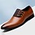 cheap Men&#039;s Oxfords-Men&#039;s Oxfords Spring / Fall / Winter Flat Heel Round Toe Formal Shoes Wedding Party &amp; Evening Office &amp; Career Lace-up Leather Dark Brown / Black / Yellow