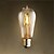billige LED-filamentlamper-1pc 4 W LED-glødepærer 360 lm E26 / E27 ST58 4 LED perler COB Dekorativ Varm hvit 220-240 V / 1 stk. / RoHs