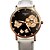 voordelige Trendy Horloge-Heren Kinderen Polshorloge Modieus horloge Kwarts / Vrijetijdshorloge Leer Band Amulet Vintage Informeel Zwart Wit Rood Bruin