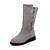 abordables Bottes Femme-Femme Bottes Talon Plat Fermeture Laine synthétique Bottes à la Mode Hiver Vert Véronèse / Noir / Gris