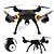 olcso RC quadcopterek és drónok-RC Drón SYMA X8W 4CH 6 Tengelyes 2,4 G A 0.3MP HD kamera RC quadcopter FPV / Headless Mode / 360 Fokos Forgás RC Quadcopter / Távirányító / Fényképezőgép / A Real-Time Filmanyag / Kamerával