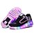 preiswerte Mädchenschuhe-Mädchen Sneaker Komfort Leuchtende LED-Schuhe Leder Frühling Sommer Herbst Winter Outddor Lässig Sportlich Ski-Schuhe Skate SchuheKlett