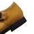 cheap Women&#039;s Flats-Women&#039;s Shoes Leatherette Spring / Summer Flats Flat Heel Round Toe Crystal Yellow / Red / Dark Brown