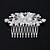 billiga Bröllopshuvud-Oäkta pärla / Bergkristall Hair Combs / Huvudbonad med Blomma 1st Bröllop / Speciellt Tillfälle / Casual Hårbonad
