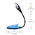 cheap Reading Lights-LED Book Lights Mini Easy Clip on Reading Light Lamp Travel Booklight with Flexible Neck for Reading in Bed Gray Blue
