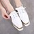 cheap Women&#039;s Clogs-Women&#039;s PU(Polyurethane) Summer Slingback Clogs &amp; Mules Wedge Heel Square Toe Lace-up White / Black / Silver