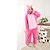 cheap Kigurumi Pajamas-Adults&#039; Kigurumi Pajamas Anime Blue Monster Onesie Pajamas Velvet Mink Cosplay For Men and Women Animal Sleepwear Cartoon Festival / Holiday Costumes