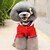 tanie Ubrania dla psów-Kot Psy Kostium Bluza z Kapturem Zima Ubrania dla psów Czerwony Kostium Polar Solidne kolory Święta S M L XL XXL