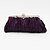 abordables Clutch Bags-Women&#039;s Ruffles PU Leather / Satin Evening Bag Wedding Bags Solid Colored Black / Purple / Peach