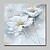 billige Blomster-/botaniske malerier-Hang malte oljemaleri Håndmalte - Blomstret / Botanisk Moderne Inkluder indre ramme / Stretched Canvas