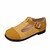 cheap Women&#039;s Flats-Women&#039;s Shoes Leatherette Spring / Summer Flats Flat Heel Round Toe Crystal Yellow / Red / Dark Brown