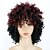 Χαμηλού Κόστους Συνθετικές Trendy Περούκες-Συνθετικές Περούκες Kinky Curly Kinky Σγουρό Κούρεμα καρέ Περούκα Μαύρο / Βουργουνδία Συνθετικά μαλλιά Γυναικεία Μαλλιά με ανταύγειες Μαύρο