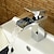 tanie Baterie łazienkowe-Bateria do umywalki łazienkowej - Wodospad Chrom Umieszczona centralnie Jeden uchwyt Jeden otwórBath Taps