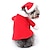 tanie Ubrania dla psów-Kot Psy Kombinezon Święta Świąteczny kostium Kreskówki Cosplay Święta Zima Ubrania dla psów Ubrania dla szczeniąt Stroje dla psów Czerwony Kostium dla dziewczynki i chłopca Polar XS S M L XL