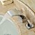 abordables Grifería para lavabos-Baño grifo del fregadero - Cascada Cromo Muy Difundido Dos asas de tres agujerosBath Taps / Latón